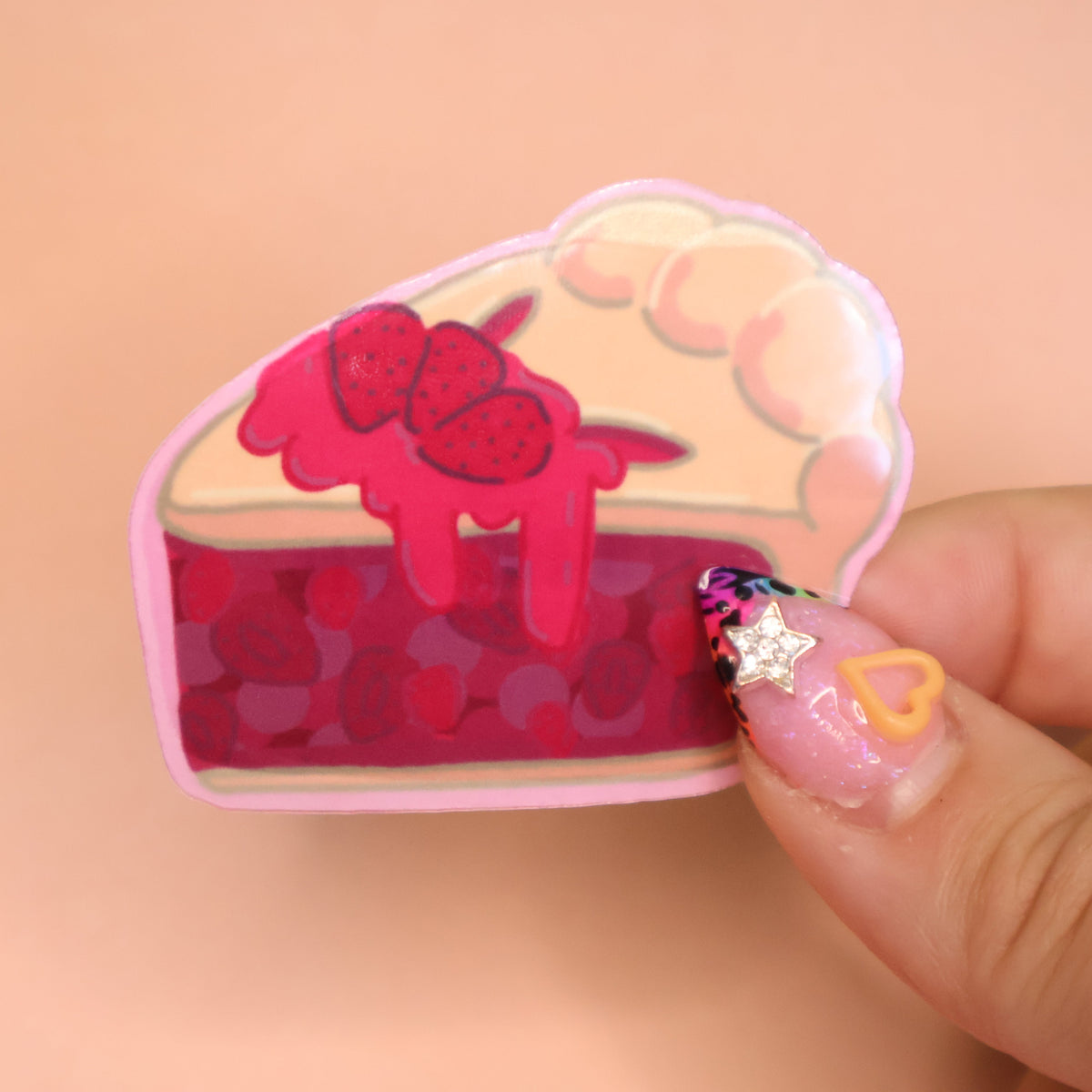 Strawberry Pie Slice Sticker