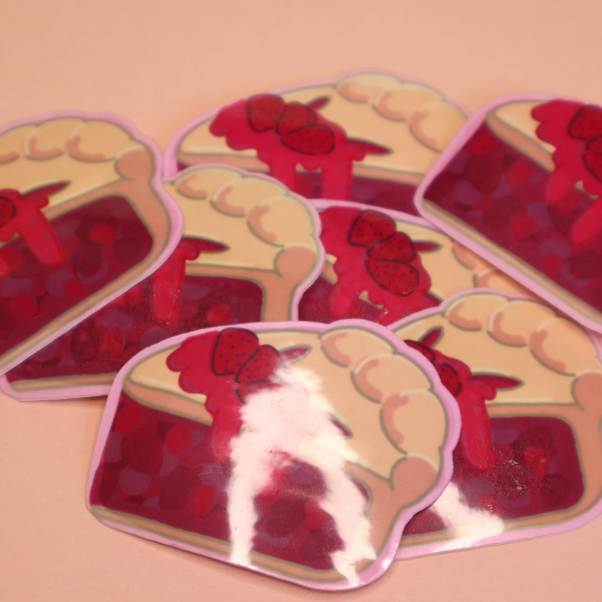 Strawberry Pie Slice Sticker